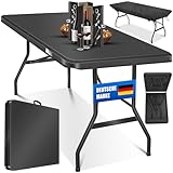 KESSER® Buffettisch Tisch klappbar Kunststoff 183x76 cm Campingtisch Partytisch Klapptisch...