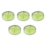 Rundes Messgerät, 32 mm, hochdurchscheinend und verschleißfest, für Wasserwaage, 5 Stück