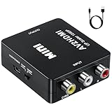 SZJUNXIAO RCA auf HDMI Adapter AV RCA CVBS auf HDMI Video Signal Audio Konverter, 1080P 720...