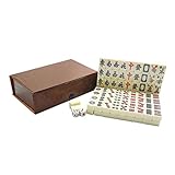 Beaupretty Mini Mahjong Reise Edition Tragbares Familienspiel mit Gravierten Steinchen und...