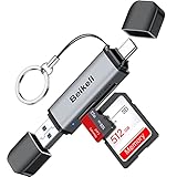 Beikell USB 3.0 Kartenleser, Dual Stecker USB C Kartenlesegerät Highspeed OTG Adapter Aluminum,...