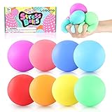 LESONG 8 Stück Stress Ball, Anti Stress Ball Squishy Ball Farbwechsel, Stressball Quetschball...