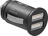 goobay USB Auto Ladegerät, 2-Port Kfz Ladeadapter für den Zigarettenanzünder, 12W 2.4A Dual USB...