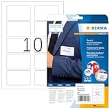 HERMA 4514 Namensetiketten ablösbar, 20 Blatt, 80 x 50 mm, 10 pro A4 Bogen, 200 Stück,...