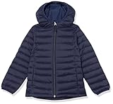 Amazon Essentials Mädchen Leichte, Wasserabweisende, verstaubare Kapuzenjacke, Marineblau, 9 Jahre