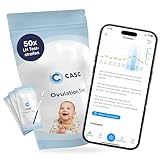 CASC Ovulationstest | 50 x Fruchtbarkeitstest für Frauen mit App - Ovulationstest 10 miu - LH Test...