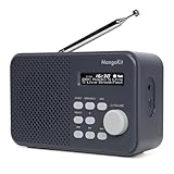 MangoKit MD2 DAB/DAB Plus Radios mit Bluetooth,Digitalradio,UKW Radio, kleines Küchenradio mit...