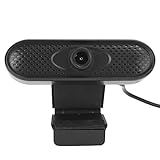 Fdit 1080P Webcam Tragbare USB-Webkamera mit Rauschunterdrückungsmikrofon, Computerkamera,...