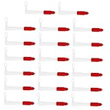 KONTONTY 20 Stück Teiliges Silikon Dichtstoffdüsen mit Roten Kappen Wiederverwendbare Caulking...