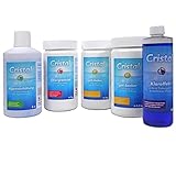 Cristal Wasserpflege Set 5 kg - Chlorgranulat schnell löslich - pH-Senker - pH-Heber -...