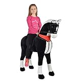 Pink Papaya Giant XXL Kinder Spielpferd zum Reiten Amadeus 125 cm | Plüschpferd | Fast...