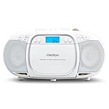 MEDION E66476 Stereo Sound System (Boombox, CD-Player, MP3, Kassette, tragbarer Kassettenspieler...