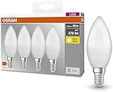 Osram Lamps LED Base Classic B Lampe, in Kerzenform mit E14-Sockel, nicht dimmbar, Ersetzt 5.5W = 40...