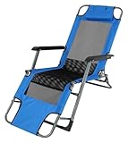 AJKKYFBI Liegestuhl Sonnenliegen, Sling Deck Recliner Zero Gravity Stühle, Liegestuhl, verstellbare...