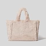 NAPREC 2022 Damen Handtaschen Lady Handtaschen Fluffy Soft Plüsch Shopper Bag Large Tote Bag...