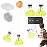 Leuchtender Badmintontrainer | Badminton-Rebound-Trainer | Tragbares Badminton-Trainingsset |...