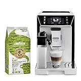 De'Longhi PrimaDonna Class ECAM550.65.W & Lavazza Kaffeebohnen im Set, Kaffeevollautomat mit...