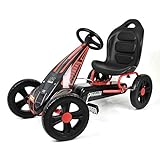 Hauck Cyclone Go-Kart, Pedalfahrzeug mit Handbremse und verstellbarem Sitz für Kinder ab 4 Jahre -...