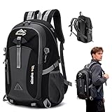 Flamint Wanderrucksack 40L für Herren & Damen, Leicht & Packbar - Wasserdichter Reiserucksack mit...