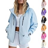 Generisch Regenjacken Für Damen Wasserdicht Softshelljacke Lang Windjacke Laufjacke Wandern...