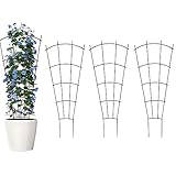 Thealyn 4er Pack Indoor-Pflanzen-Trellis für kletternde Topfpflanzen, Outdoor Metall Garten Trellis...