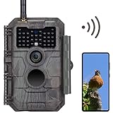 GardePro E6 Wildkamera WLAN Antenne 32MP 1296P mit Bewegungsmelder Nachtsicht No Glow Infrarot 940nm...