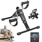 PORTENTUM Pedaltrainer für Senioren – Faltbar – LCD-Display mit 5 Funktionen – Beintrainer im...