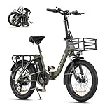 ENGWE E Bike 20 Zoll Klapprad Elektrofahrrad mit 3.0 Zoll Fat Tire, 15.6Ah Lithium-Akku für Lange...