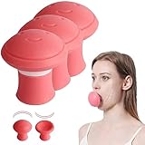 3 Stück Jaw Trainer Kiefertrainer,Doppelkinn Entferner,Jawline Trainer Jawline Exerciser und Kiefer...