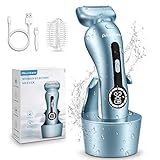 Elektrorasierer für Frauen, Bikini-Trimmer, Rasierer für Frauenhaar, Beine und Achselhöhlen,...