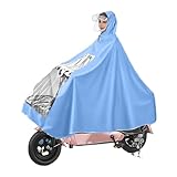 Msiud Elektrischer Motorrad Regenumhang, Rollstuhlfahrer Wasserdichtes Regen Cape Coat Regenjacke...