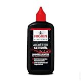 NIGRIN BIKE-CARE Allwetter-Kettenöl, 100 ml Flasche, Fahrradkettenöl, verringert Reibung, macht...
