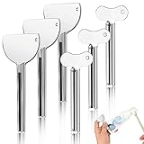 6 Stück Zahnpasta Squeezer, Edelstahl Zahnpasta Tubenpresse, Tubenquetscher Tubenpresse...