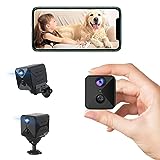 javiscam Mini Kamera, Full HD Überwachungskamera, Kamera Überwachung Innen, Mini Kamera Live...
