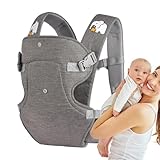 Ergonomische Babytrage, 2 in 1, ergonomische Babytrage mit Halstuch, atmungsaktiver...