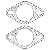 YGQ 2,25 Zoll 60mm Auspuff Dichtungen Auspuffdichtung, 2 Schrauben für...