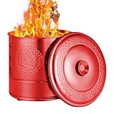 Verbrennungsfässer für den Außenbereich, Edelstahl-Brenner, Verbrennungskanne | Tragegriff...