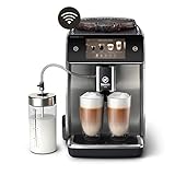 Saeco GranAroma Deluxe Kaffeevollautomat – WLAN-Konnektivität, 18 Kaffeespezialitäten,...