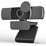 YIMONA 2K Full HD Webcam, mit Objektivabdeckung 30fps, 85° Weitwinkel, USB, Dual Mikrofon, Fester...
