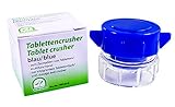 Medi-Inn Tablettenmörser blau | Tablettencrusher zum Zerkleinern von Tabletten | mit...