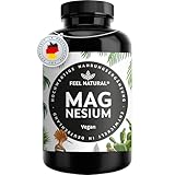 Magnesium hochdosiert Kapseln - 365 Stück (Jahresvorrat) - 664mg je Kapsel, davon 400mg elementares...