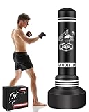 NZQXQJXZ Boxsack Stehend Erwachsene - 180cm Schwerer freistehender Boxing Bag - Sandsäcke...