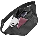 RUVO® Bauchtasche Herren und Damen | stylische Gürteltasche für maximalen Stauraum | 4 Fächer...