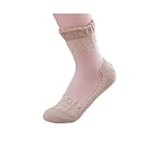 IQYU Socken Busen Kurze Kristallschöne Socken Ultradünne transparente elastische Spitzensocken...