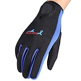 Tauchhandschuhe, 1Pair 3Colors Fünf-Finger-Neoprenhandschuhe zum Tauchen, Schnorcheln, Kajakfahren,...