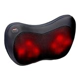 Grundig Massagegerät - Massagekissen - Rücken- und Nackenmassagegerät - Massager mit 4 Köpfe -...