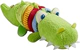 HABA 304759 - Ratterfigur Kroko, Baby-Spielzeug aus Stoff mit Rattermotor, Spielzeug ab 6 Monaten,...