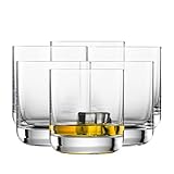 SCHOTT ZWIESEL Whiskyglas Simple (6er-Set), geradliniger Tumbler für Whisky, spülmaschinenfeste...
