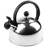 KARL HAUSMANN Wasserkessel Induktion - 2L - Silber Teekessel mit Automatischer Pfiff - Edelstahl...