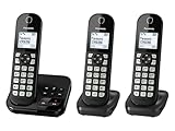 Panasonic KX-TGC463GB Digitales Schnurloses Telefon mit Anrufbeantworter, Basisstation & 3...